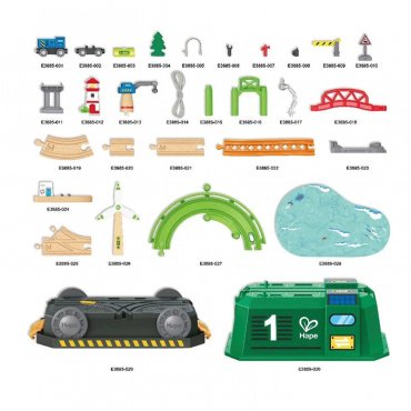 E3885_HP Игровой набор "Железная дорога" Ветро-солнечная электростанция